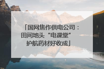 国网焦作供电公司：田间地头“电课堂” 护航药材好收成