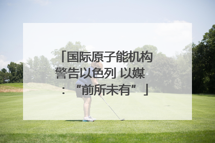 国际原子能机构警告以色列 以媒：“前所未有”