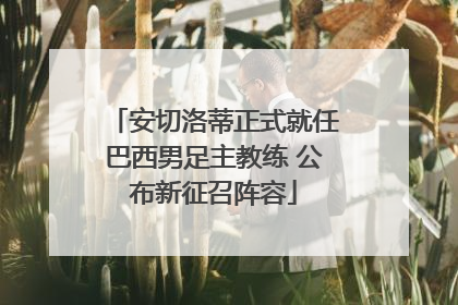 安切洛蒂正式就任巴西男足主教练 公布新征召阵容