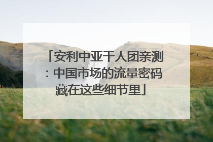 安利中亚千人团亲测：中国市场的流量密码 藏在这些细节里