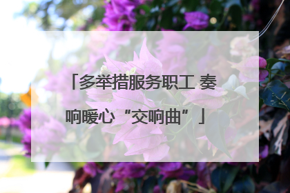 多举措服务职工 奏响暖心“交响曲”
