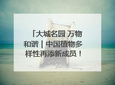 大城名园 万物和谐｜中国植物多样性再添新成员！它只在西藏墨脱
