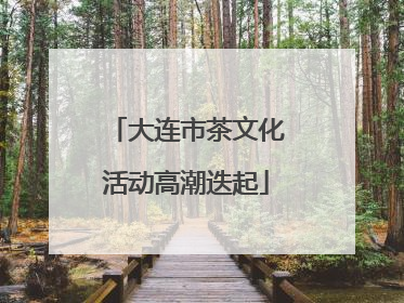 大连市茶文化活动高潮迭起