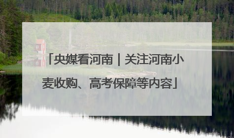 央媒看河南｜关注河南小麦收购、高考保障等内容