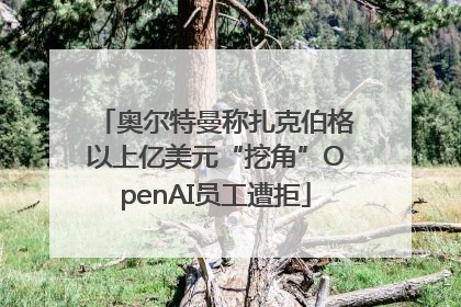 奥尔特曼称扎克伯格以上亿美元“挖角”OpenAI员工遭拒