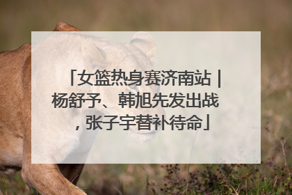 女篮热身赛济南站｜杨舒予、韩旭先发出战，张子宇替补待命