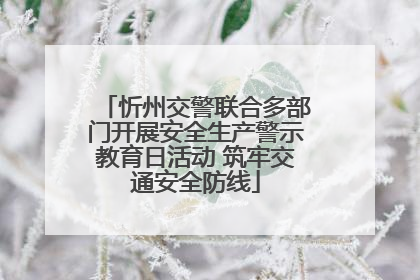 忻州交警联合多部门开展安全生产警示教育日活动 筑牢交通安全防线