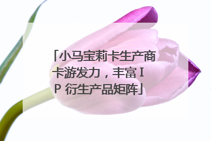 小马宝莉卡生产商卡游发力，丰富 IP 衍生产品矩阵