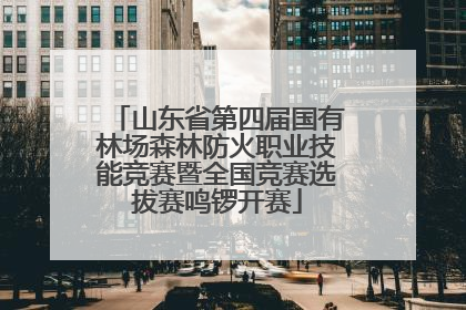 山东省第四届国有林场森林防火职业技能竞赛暨全国竞赛选拔赛鸣锣开赛