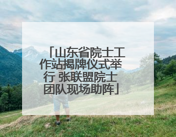 山东省院士工作站揭牌仪式举行 张联盟院士团队现场助阵
