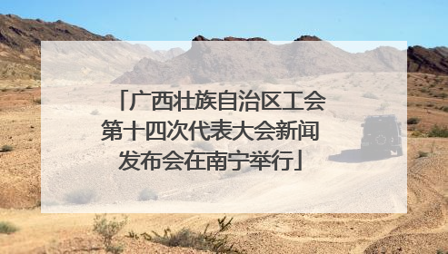 广西壮族自治区工会第十四次代表大会新闻发布会在南宁举行