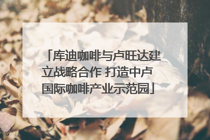 库迪咖啡与卢旺达建立战略合作 打造中卢国际咖啡产业示范园