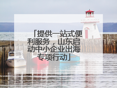 提供一站式便利服务，山东启动中小企业出海专项行动