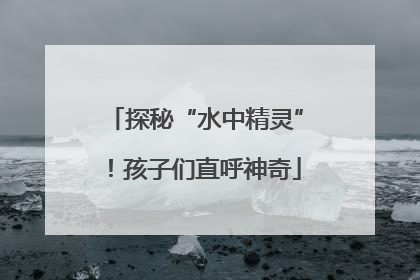探秘“水中精灵”！孩子们直呼神奇