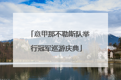 意甲那不勒斯队举行冠军巡游庆典