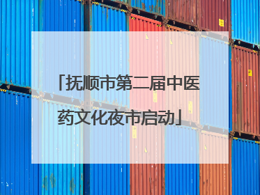 抚顺市第二届中医药文化夜市启动