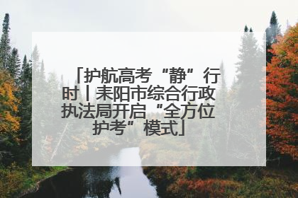 护航高考“静”行时丨耒阳市综合行政执法局开启“全方位护考”模式