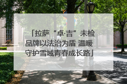 拉萨“卓·吉”未检品牌以法治为盾 温暖守护雪域青春成长路