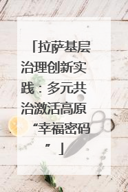 拉萨基层治理创新实践：多元共治激活高原“幸福密码”