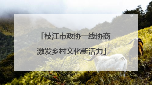 枝江市政协一线协商激发乡村文化新活力