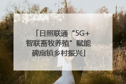 日照联通“5G+智联畜牧养殖”赋能碑廓镇乡村振兴