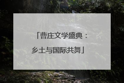 曹庄文学盛典：乡土与国际共舞