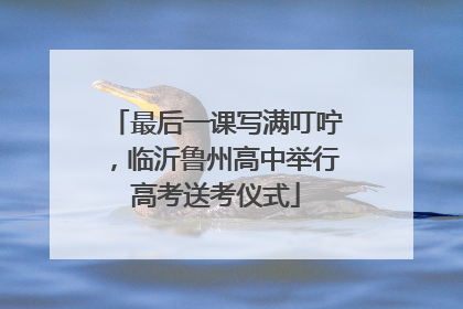 最后一课写满叮咛，临沂鲁州高中举行高考送考仪式