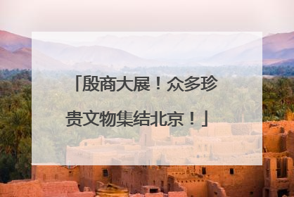 殷商大展！众多珍贵文物集结北京！