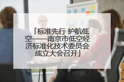 标准先行 护航低空——南京市低空经济标准化技术委员会成立大会召开