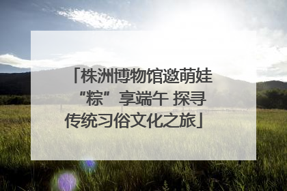 株洲博物馆邀萌娃“粽”享端午 探寻传统习俗文化之旅