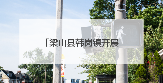 梁山县韩岗镇开展反邪教宣传活动