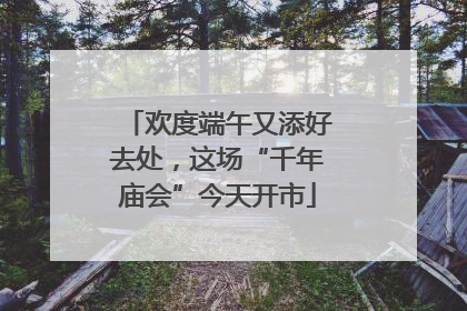 欢度端午又添好去处，这场“千年庙会”今天开市