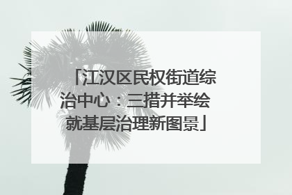 江汉区民权街道综治中心：三措并举绘就基层治理新图景