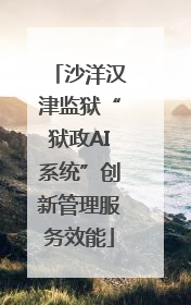 沙洋汉津监狱“狱政AI系统”创新管理服务效能