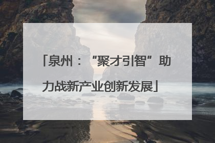 泉州：“聚才引智”助力战新产业创新发展