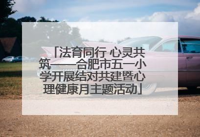 法育同行 心灵共筑——合肥市五一小学开展结对共建暨心理健康月主题活动