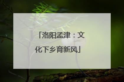 洛阳孟津：文化下乡育新风