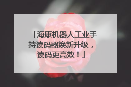 海康机器人工业手持读码器焕新升级，读码更高效！