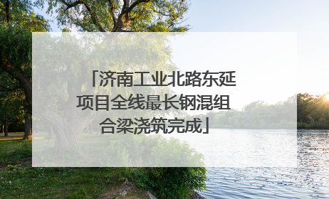 济南工业北路东延项目全线最长钢混组合梁浇筑完成