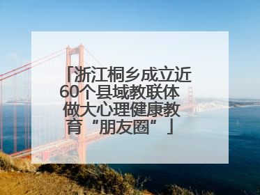 浙江桐乡成立近60个县域教联体 做大心理健康教育“朋友圈”
