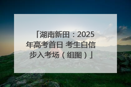 湖南新田：2025年高考首日 考生自信步入考场（组图）