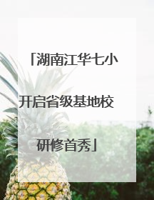 湖南江华七小开启省级基地校研修首秀