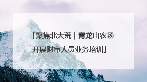 聚焦北大荒｜青龙山农场开展财审人员业务培训