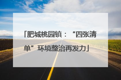 肥城桃园镇：“四张清单”环境整治再发力