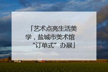 艺术点亮生活美学，盐城市美术馆“订单式”办展