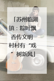 苏州临湖镇：粽叶飘香传文明 村村有“戏”树新风