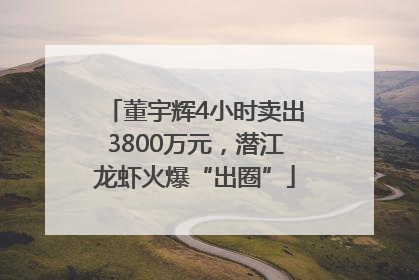 董宇辉4小时卖出3800万元，潜江龙虾火爆“出圈”