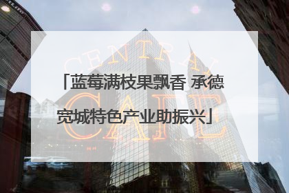 蓝莓满枝果飘香 承德宽城特色产业助振兴