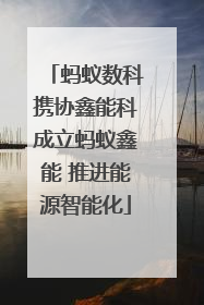 蚂蚁数科携协鑫能科成立蚂蚁鑫能 推进能源智能化