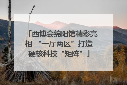 西博会绵阳馆精彩亮相 “一厅两区”打造硬核科技“矩阵”